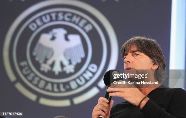 Headcoach Germany Joachim Loew during day 3 of the DFB Amateur Football Congress at Hotel La Strada on February 24, 2019 in Kassel, Germany.