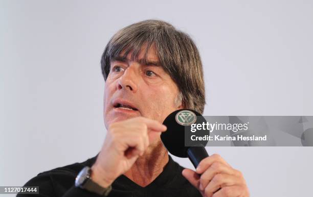 Headcoach Germany Joachim Loew during day 3 of the DFB Amateur Football Congress at Hotel La Strada on February 24, 2019 in Kassel, Germany.