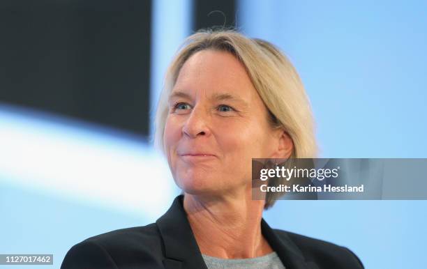 Martina Voss-Tecklenburg during day 3 of the DFB Amateur Football Congress at Hotel La Strada on February 24, 2019 in Kassel, Germany.