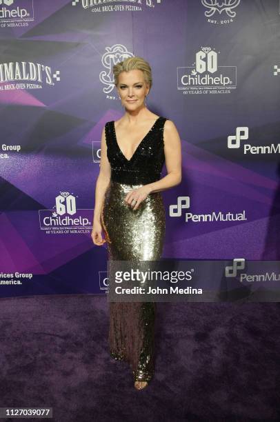 Megyn Kelly poses for photos on the red carpet during the Childhelp's 15th annual Drive The Dream Gala at The Phoenician Resort on February 02, 2019...