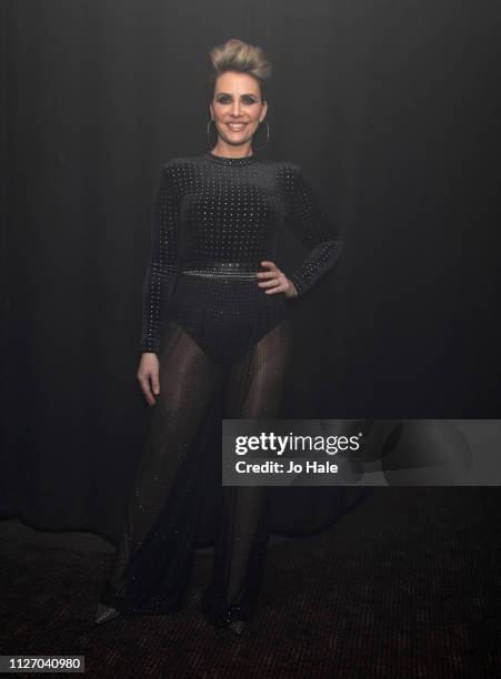 Clare Richards poses backstage at G-A-Y on February 02, 2019 in London, England.