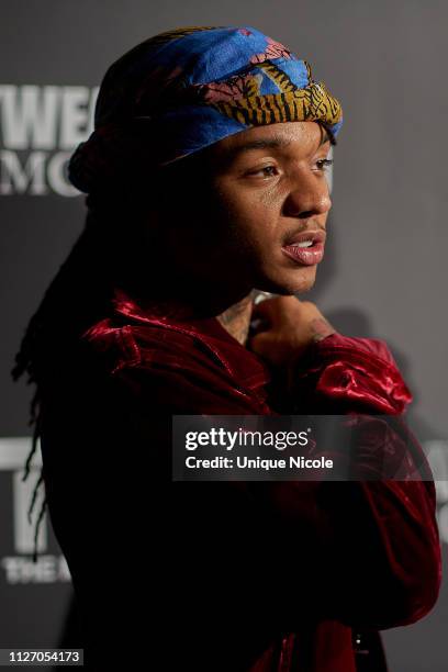 Swae Lee attends Floyd Mayweather's 42nd Birthday Party at The Reserve on February 23, 2019 in Los Angeles, California.