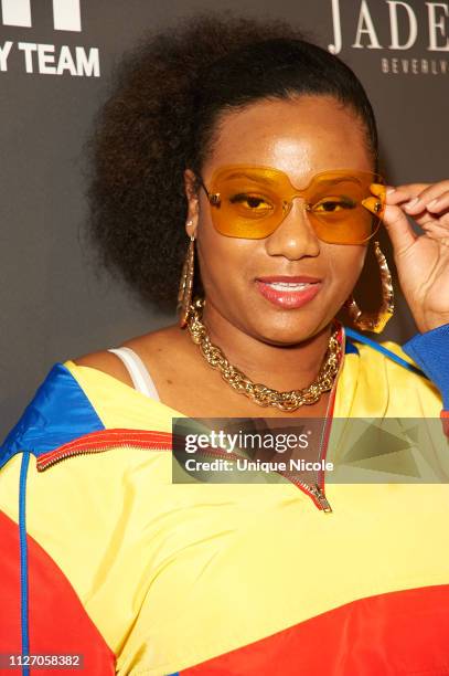 Guest attends wearing 90's wear at Floyd Mayweather's 42nd Birthday Party at The Reserve on February 23, 2019 in Los Angeles, California.