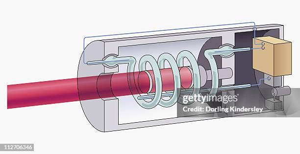 stockillustraties, clipart, cartoons en iconen met illustration of ruby laser - robijn