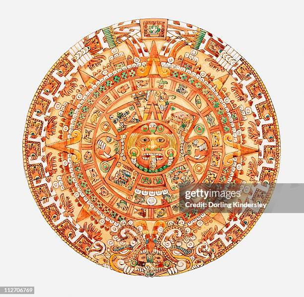 Simple Aztec Sun Designs