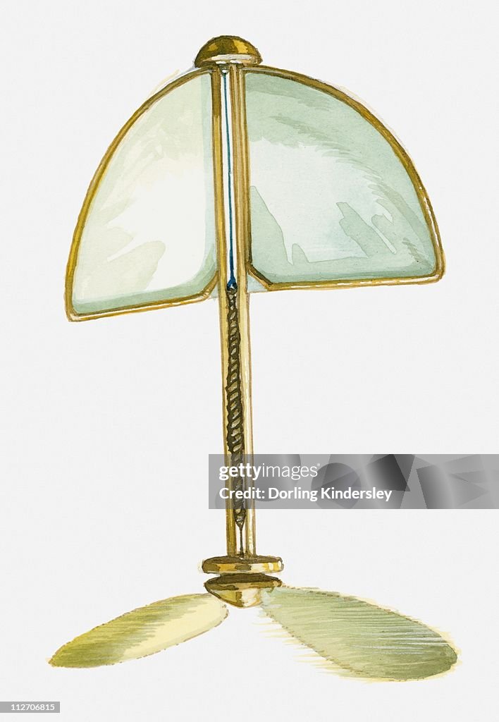 Illustration Orville and Wilbur Wright's toy helicopter
