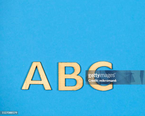 a,b,c letters - lettera a c foto e immagini stock