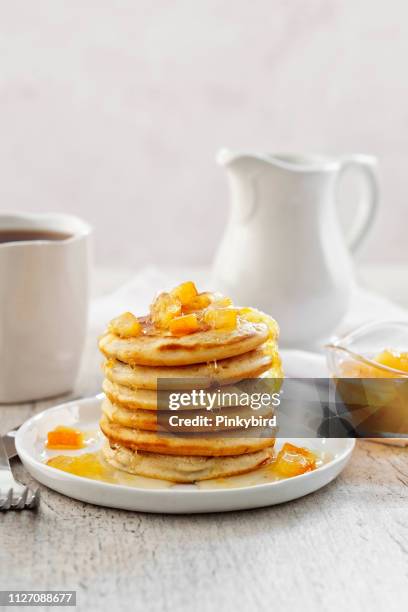 breakfast,pancake - fruit pot stock pictures, royalty-free photos & images