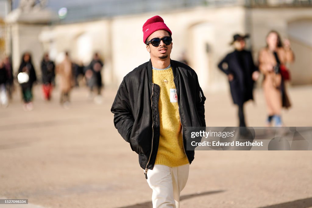 Street Style - Paris Fashion Week - Menswear F/W 2019-2020 : Day Three