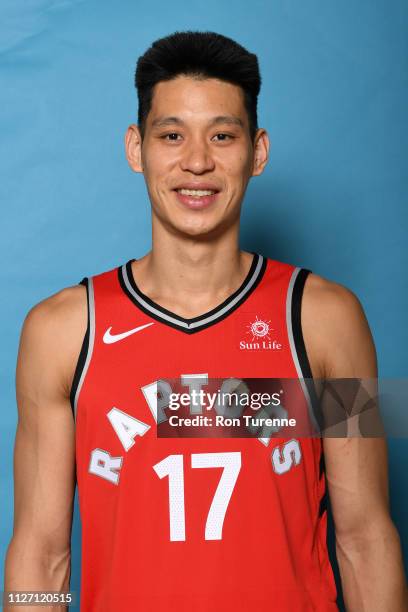 Jeremy Lin of the Toronto Raptors poses for a head shot on February 24, 2019 at the Scotiabank Arena in Toronto, Ontario, Canada. NOTE TO USER: User...