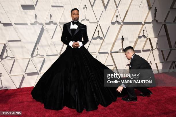 Actor and singer Billy Porter arrives for the 91st Annual Academy Awards at the Dolby Theatre in Hollywood, California on February 24, 2019.