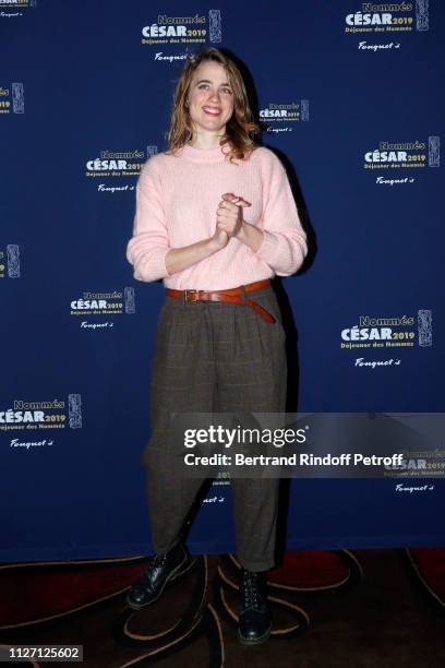 Actress Adele Haenel nominated for the Best Actress 'Cesar 2019' Award for the film 'EN LIBERTE!' attends the Cesar 2019 Nominee Luncheon at Le...