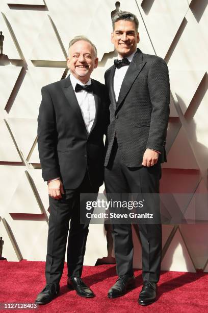 Songwriter Marc Shaiman and guest attend the 91st Annual Academy Awards at Hollywood and Highland on February 24, 2019 in Hollywood, California.