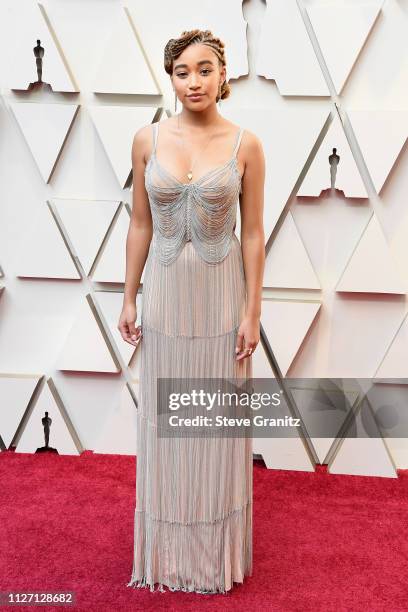 Amandla Stenberg attends the 91st Annual Academy Awards at Hollywood and Highland on February 24, 2019 in Hollywood, California.