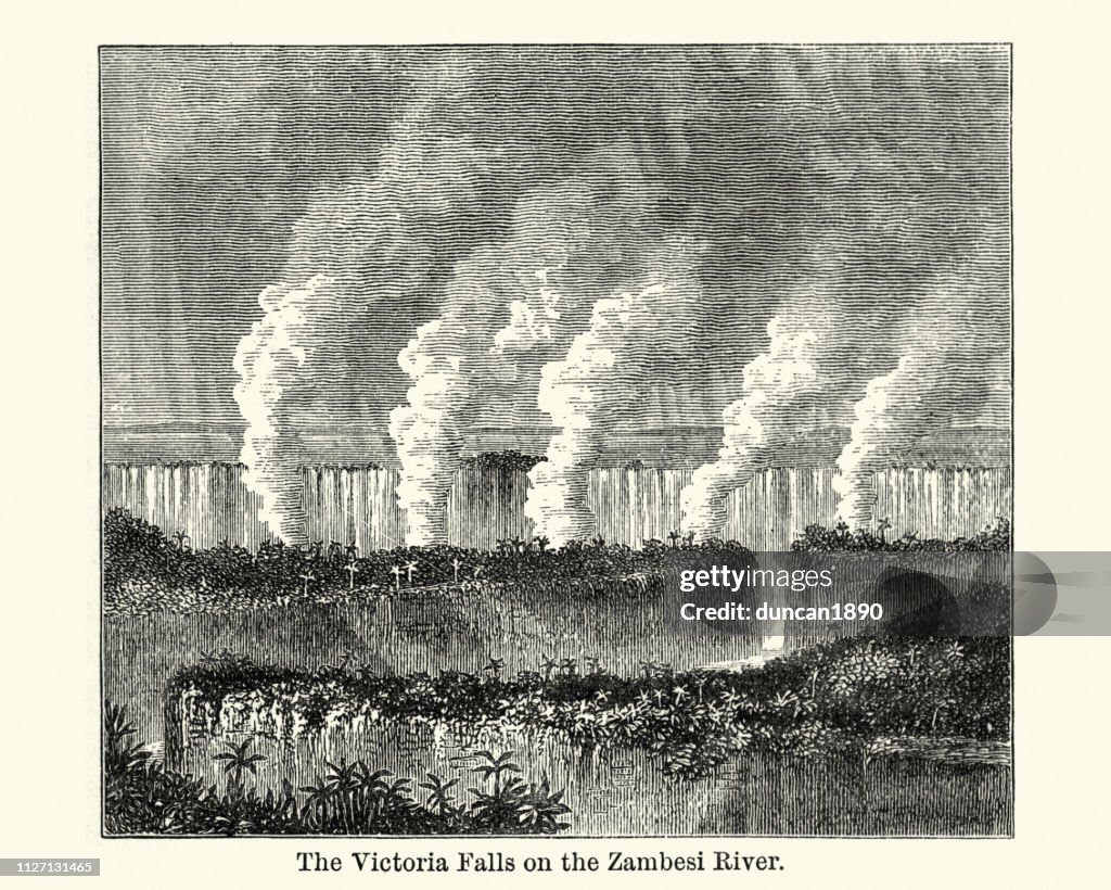 Victoria Falls on the Zambesi River, 19th Century