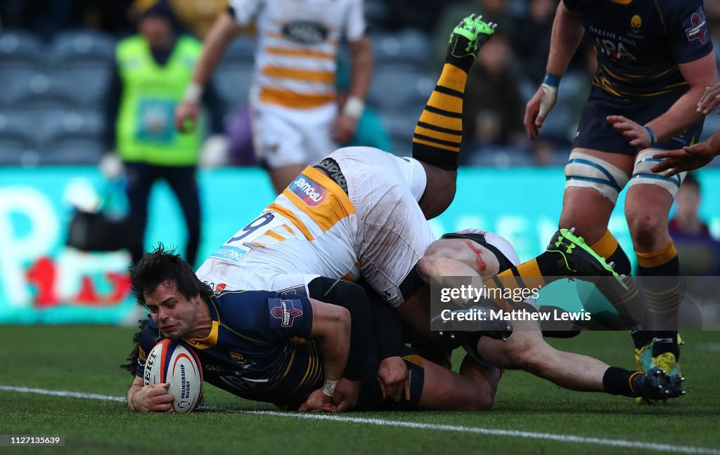 Worcester Warriors v Wasps - Premiership Rugby Cup