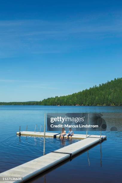 summer holiday - dalarna stock pictures, royalty-free photos & images