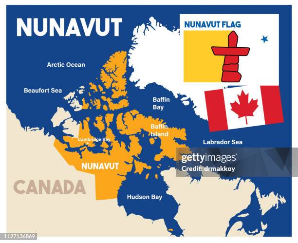 illustrations, cliparts, dessins animés et icônes de nunavut et canada (carte) - nord ouest américain