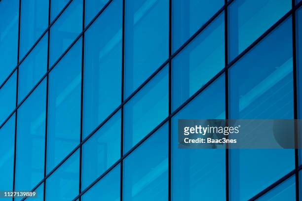 close-up of a glass facade - tilt stock pictures, royalty-free photos & images