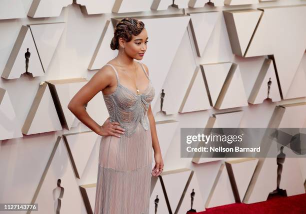 Amandla Stenberg attends the 91st Annual Academy Awards at Hollywood and Highland on February 24, 2019 in Hollywood, California.