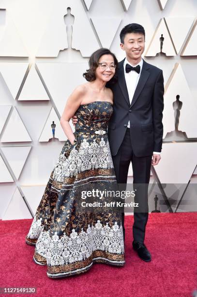 Best Documentary nominees for 'Minding the Gap' Bing Liu and Diane Quon attend the 91st Annual Academy Awards at Hollywood and Highland on February...