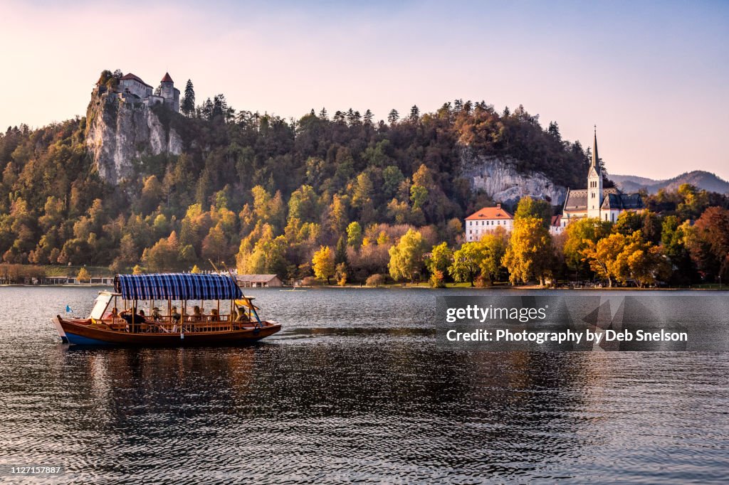 Lake Bled with Pletna and Bled Castle