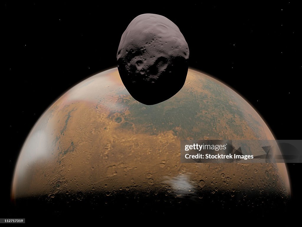 Phobos Moon Mars Rover Phobos From Mars Surface
