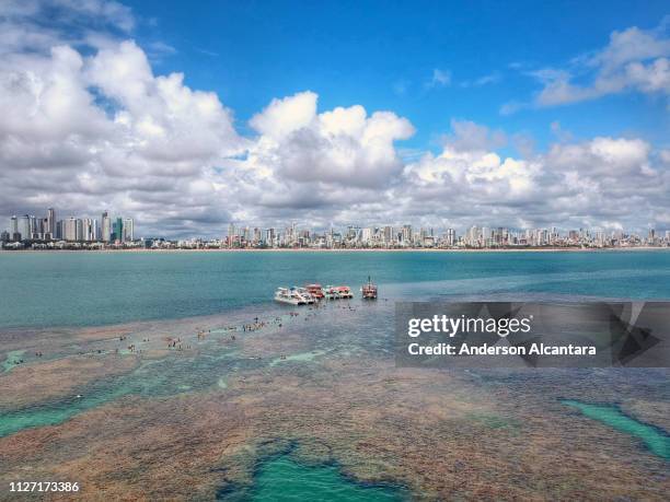 natural pools, piscinas naturais picaozinho - veículo aquático stockfoto's en -beelden