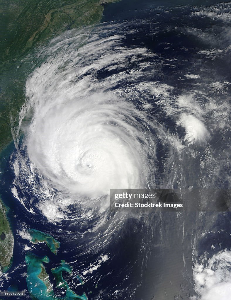 Hurricane Earl grazing the North Carolina coast.