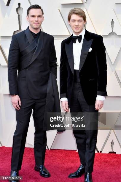 Nicholas Hoult and Joe Alwyn attends the 91st Annual Academy Awards at Hollywood and Highland on February 24, 2019 in Hollywood, California.