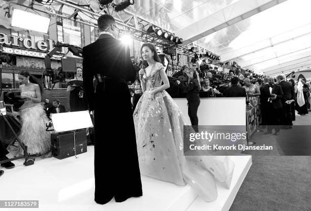 Billy Porter and Michelle Yeoh attend the 91st Annual Academy Awards at Hollywood and Highland on February 24, 2019 in Hollywood, California.