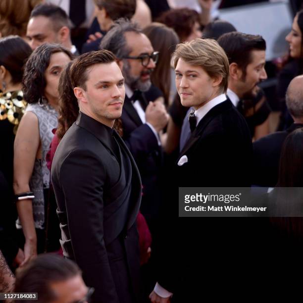 Nicholas Hoult and Joe Alwyn attends the 91st Annual Academy Awards at Hollywood and Highland on February 24, 2019 in Hollywood, California.