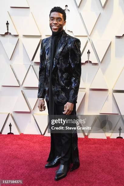 Chadwick Boseman attends the 91st Annual Academy Awards at Hollywood and Highland on February 24, 2019 in Hollywood, California.