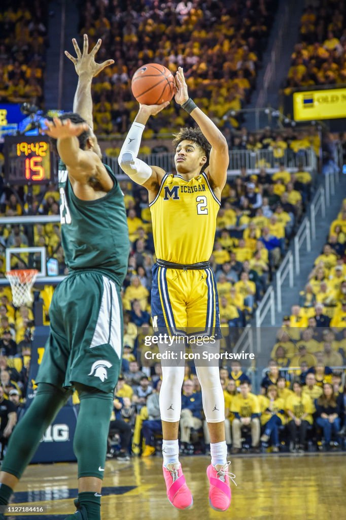 COLLEGE BASKETBALL: FEB 24 Michigan State at Michigan