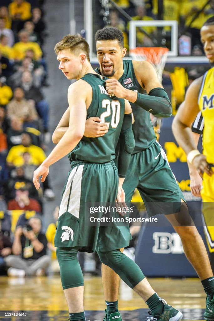 COLLEGE BASKETBALL: FEB 24 Michigan State at Michigan