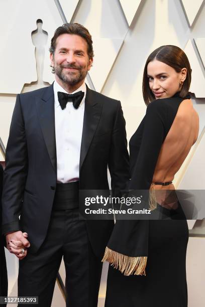 Bradley Cooper and Irina Shayk attend the 91st Annual Academy Awards at Hollywood and Highland on February 24, 2019 in Hollywood, California.