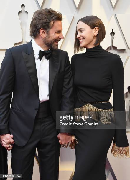 Bradley Cooper and Irina Shayk attend the 91st Annual Academy Awards at Hollywood and Highland on February 24, 2019 in Hollywood, California.