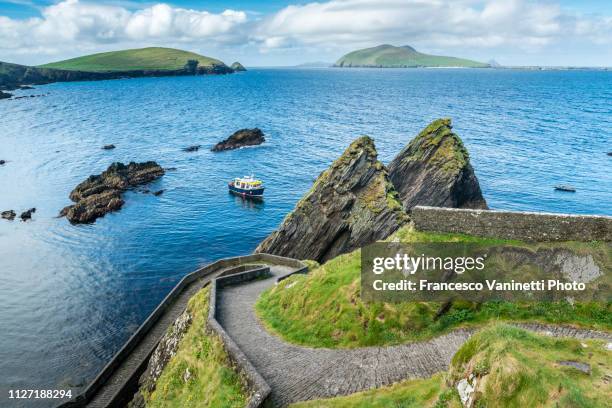 dunquin pier, dingle peninsula, ireland - peninsula 個照片及圖片檔