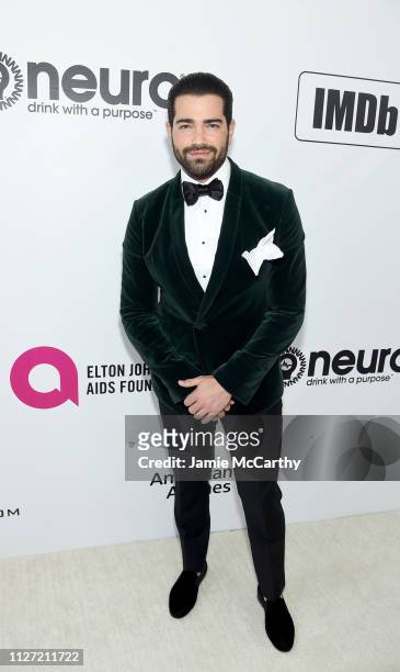 Jesse Metcalfe attends the 27th annual Elton John AIDS Foundation Academy Awards Viewing Party sponsored by IMDb and Neuro Drinks celebrating EJAF...