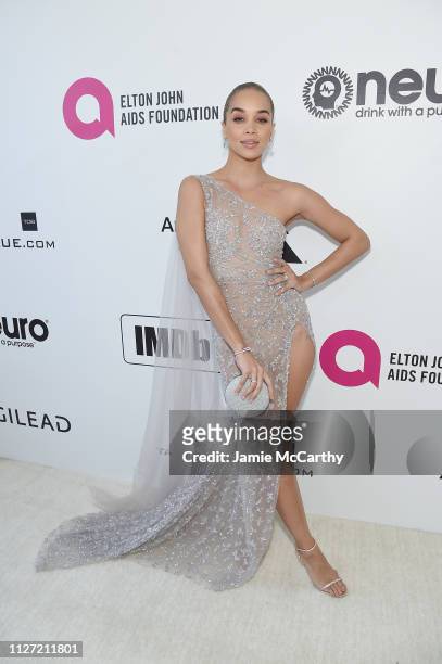 Jasmine Sanders attends the 27th annual Elton John AIDS Foundation Academy Awards Viewing Party sponsored by IMDb and Neuro Drinks celebrating EJAF...
