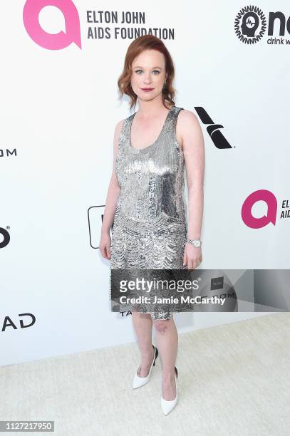 Thora Birch attends the 27th annual Elton John AIDS Foundation Academy Awards Viewing Party sponsored by IMDb and Neuro Drinks celebrating EJAF and...