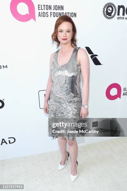 Thora Birch attends the 27th annual Elton John AIDS Foundation Academy Awards Viewing Party sponsored by IMDb and Neuro Drinks celebrating EJAF and...