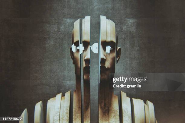 man deconstruction - undone stock pictures, royalty-free photos & images