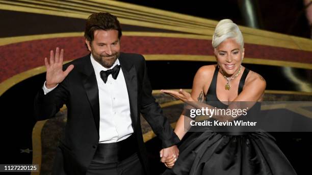 Bradley Cooper and Lady Gaga perform onstage during the 91st Annual Academy Awards at Dolby Theatre on February 24, 2019 in Hollywood, California.