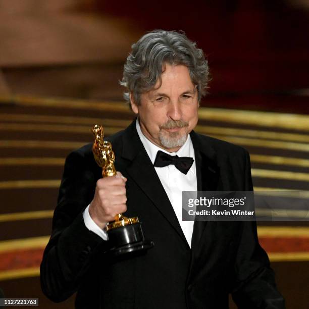 Peter Farrelly accepts the Original Screenplay award for 'Green Book' onstage during the 91st Annual Academy Awards at Dolby Theatre on February 24,...