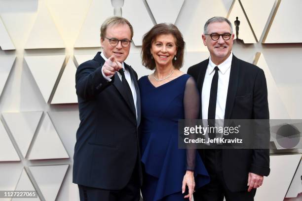 Director Brad Bird, Producers Nicole Paradis and John Walker attend the 91st Annual Academy Awards at Hollywood and Highland on February 24, 2019 in...