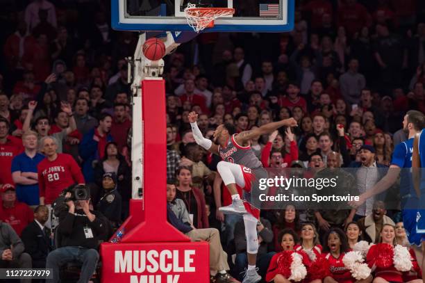 St. John's Red Storm guard Shamorie Ponds during the college basketball game between the Seton Hall Pirates and the St. John's Red Storm on February...