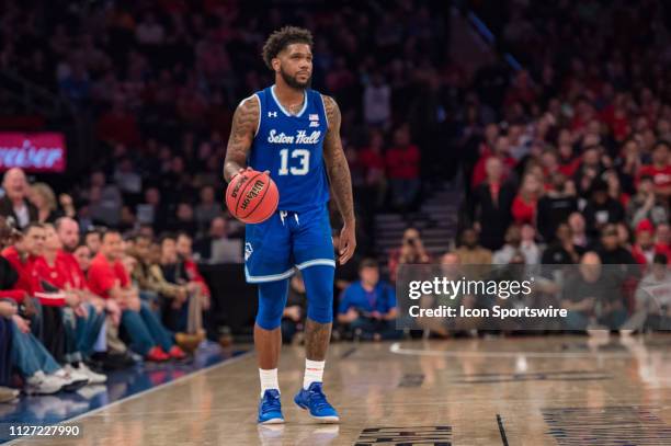 Seton Hall Pirates guard Myles Powell during the college basketball game between the Seton Hall Pirates and the St. John's Red Storm on February 2019...