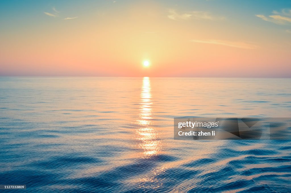 Sunset at Sea