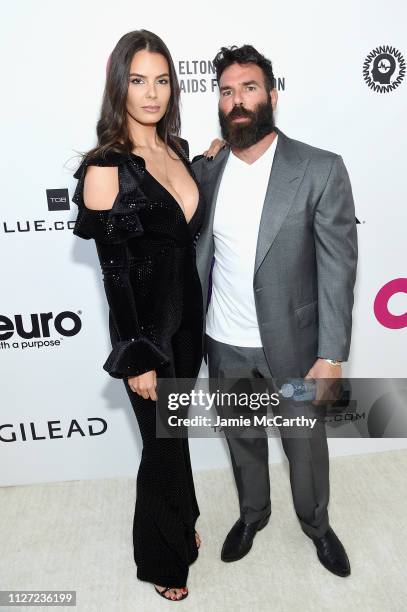 Dan Bilzerian and guest attend the 27th annual Elton John AIDS Foundation Academy Awards Viewing Party sponsored by IMDb and Neuro Drinks celebrating...